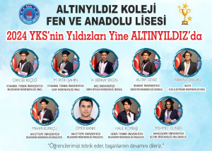 2024 YKS'NİN YILDIZLARI YİNE ALTINYILDIZ'DA